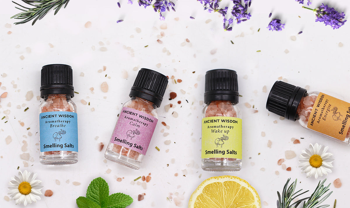 Aromatherapy smelling salts