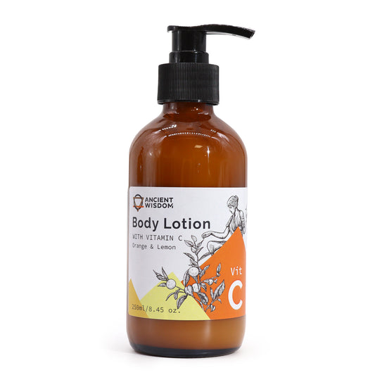 Loción corporal aromaterapéutica con vitamina C – Naranja y limón 250 ml