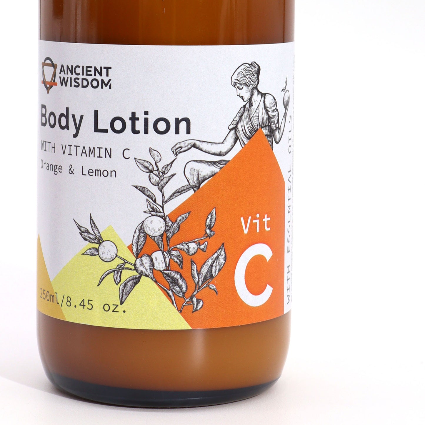 Lotion corporelle aromathérapie à la vitamine C – Orange et citron 250 ml