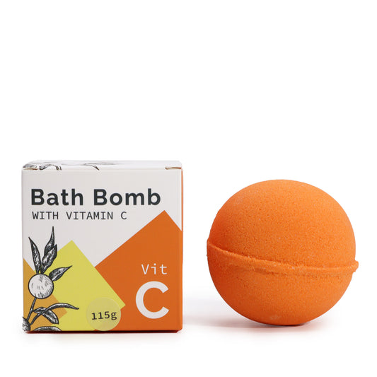 Bombe de bain d'aromathérapie à la vitamine C et aux huiles essentielles