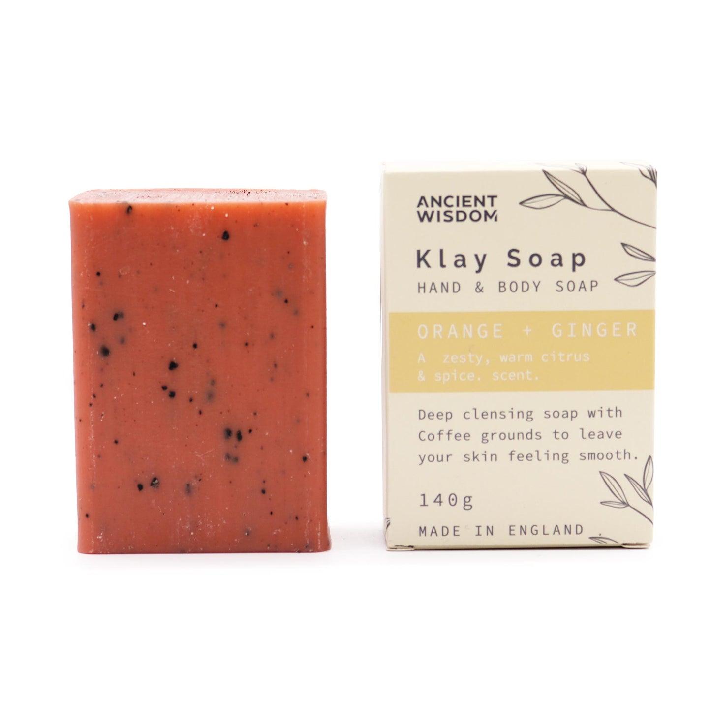 Aromatherapy clay soap with Orange and Ginger 145 g