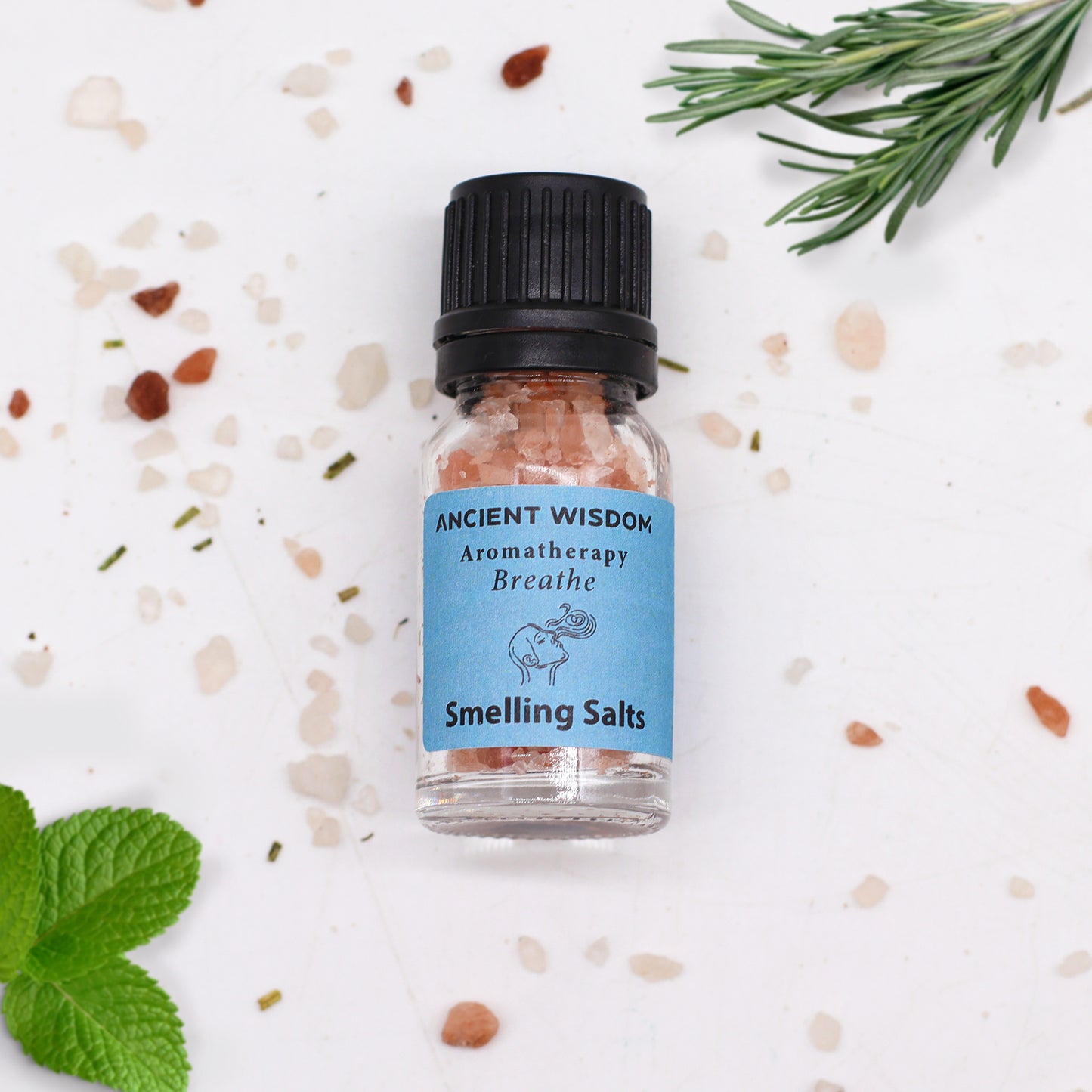 Aromatherapy smelling salts to improve breathing