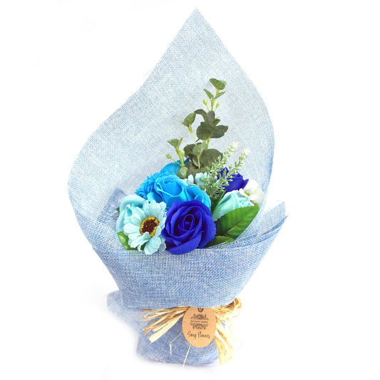 Bouquet of Blue Soap Flowers for Gift