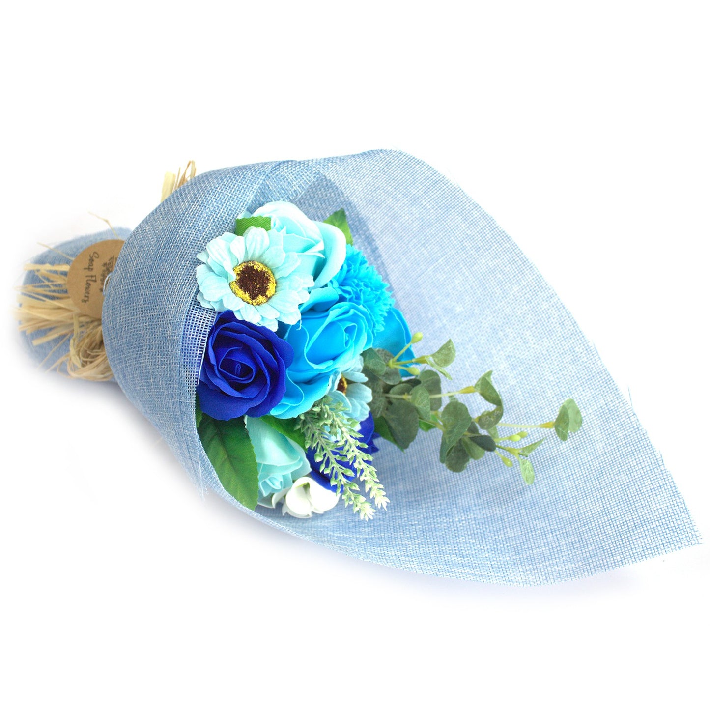 Bouquet of Blue Soap Flowers for Gift