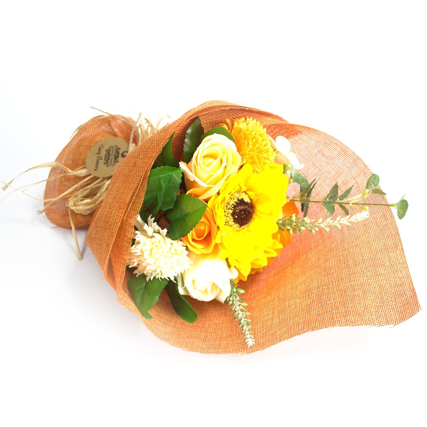 Bouquet of Orange Soap Flowers for Gift