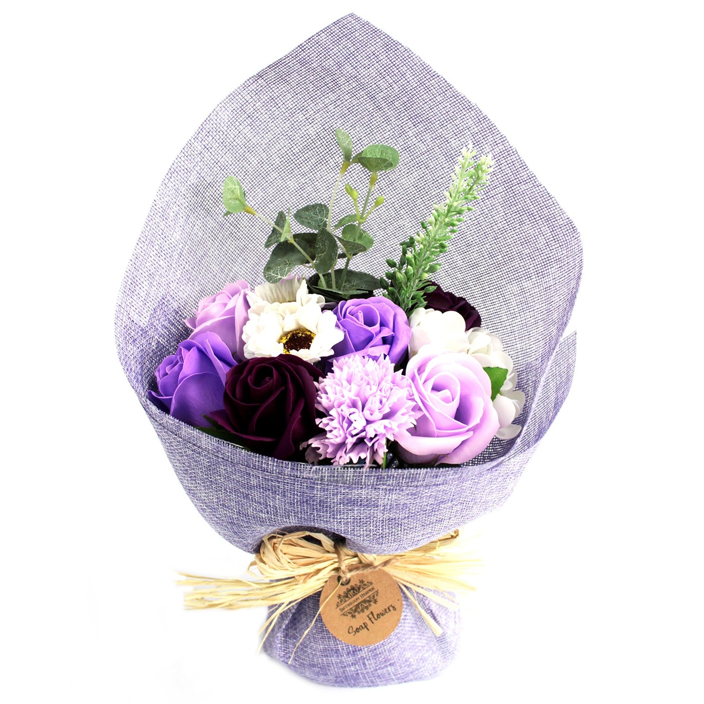 Bouquet of Purple Soap Flowers for Gift