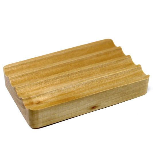 Handmade soap dish made of Hemu wood