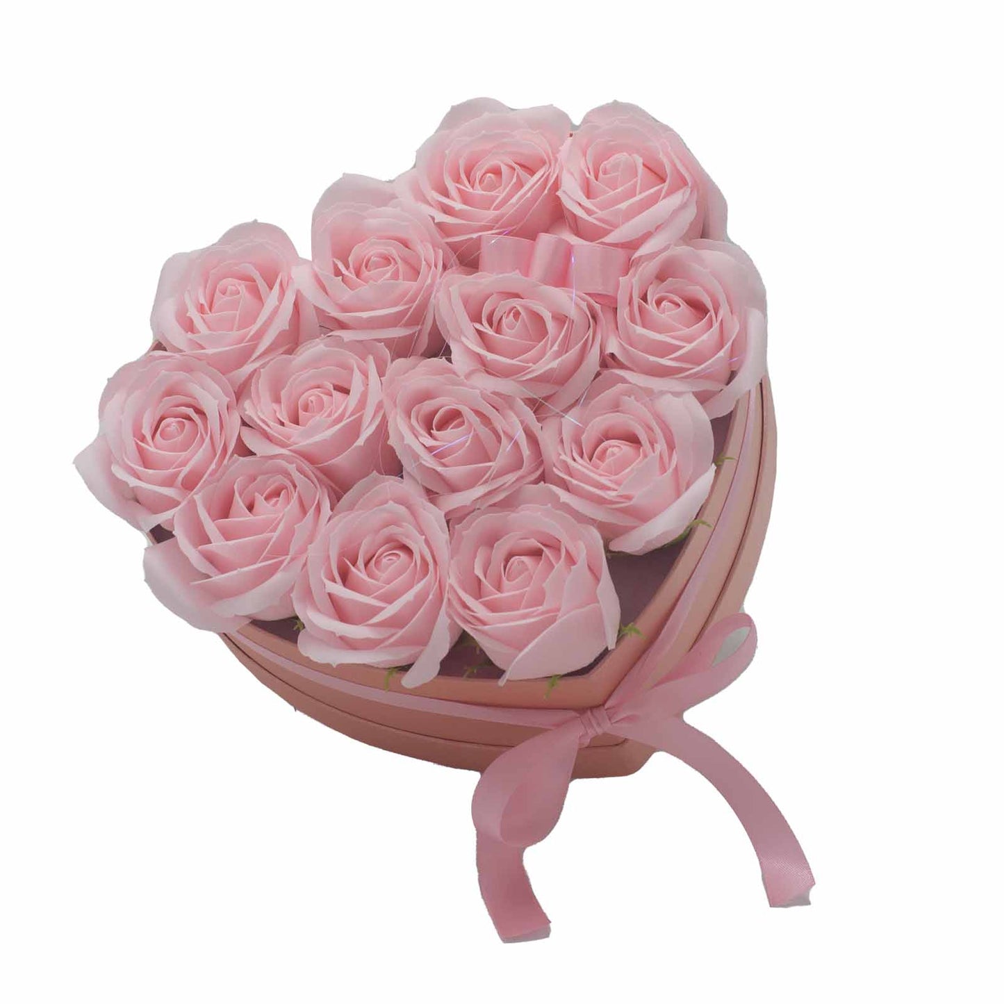 Luxury Gift Bouquet of 13 Pink Soap Roses