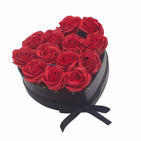 Luxury Gift Bouquet of 13 Red Soap Roses