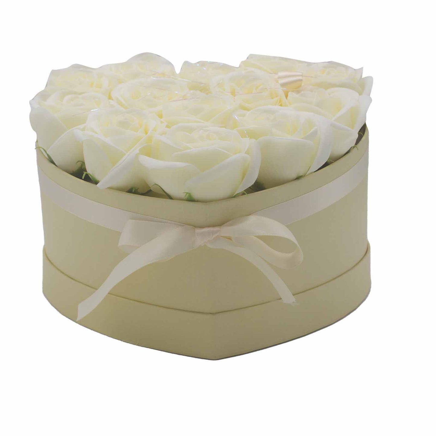 Luxury Gift Bouquet of 13 White Soap Roses