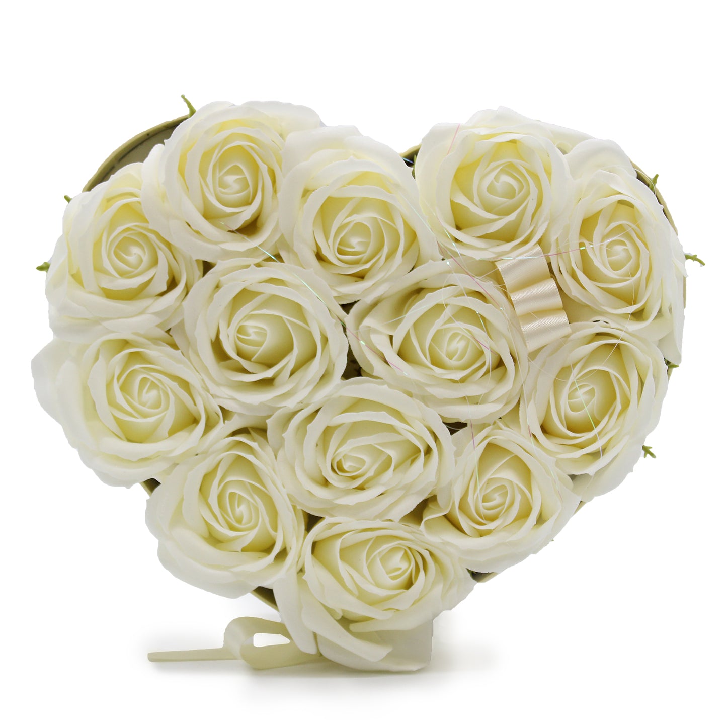 Luxury Gift Bouquet of 13 White Soap Roses