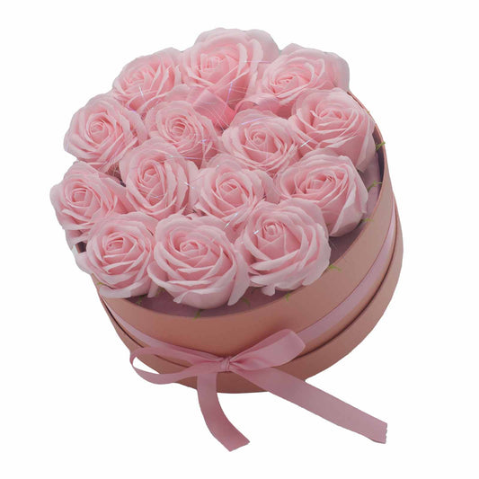 Luxury Gift Bouquet of 14 Pink Soap Roses