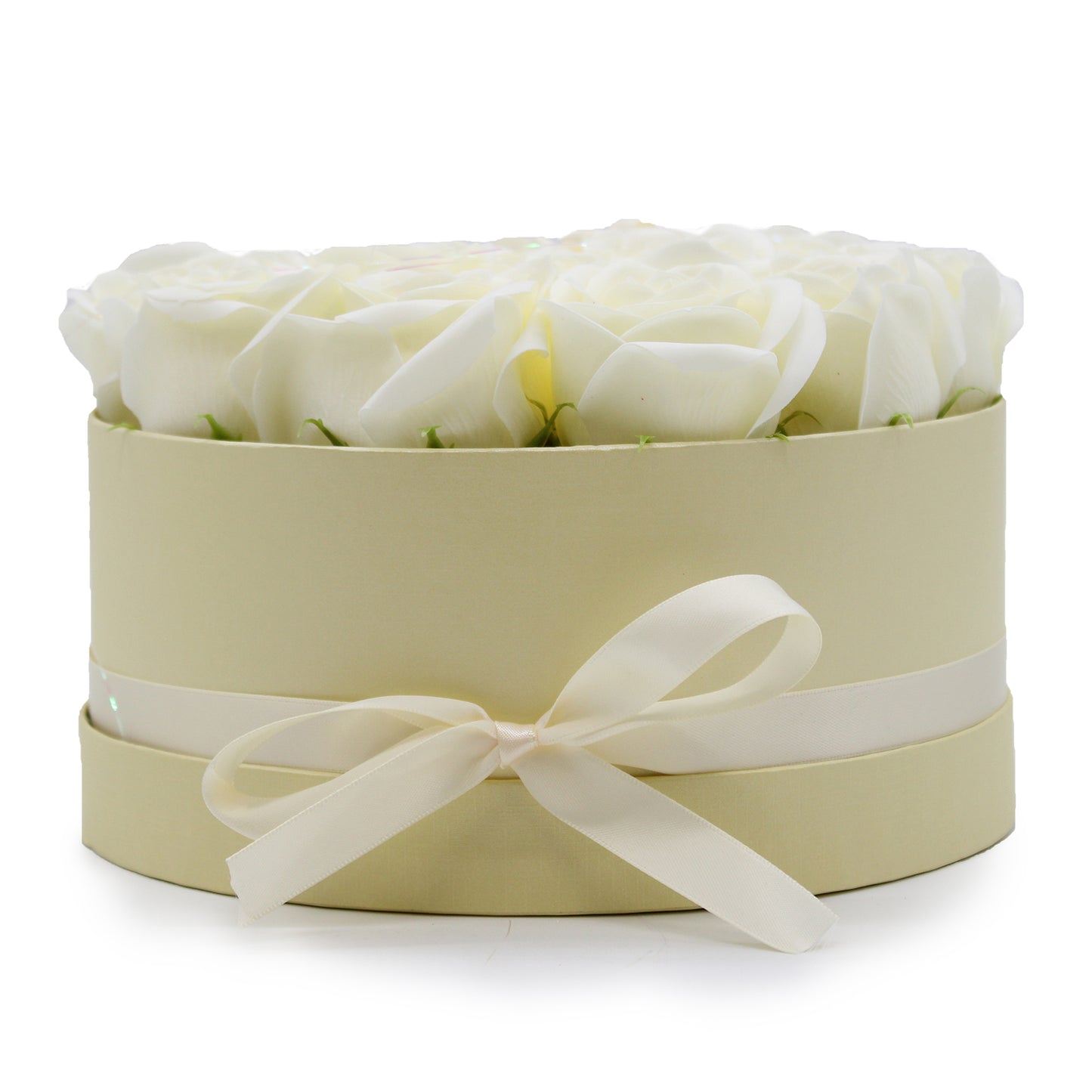 Luxury Gift Bouquet of 14 White Soap Roses