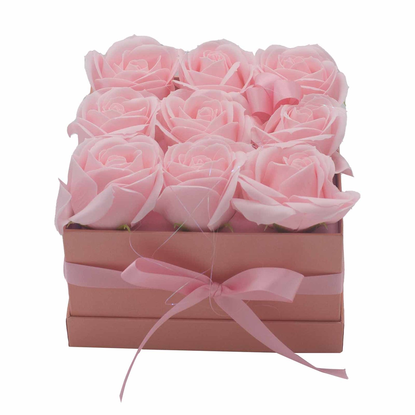 Luxury Gift Bouquet of 9 Pink Soap Roses