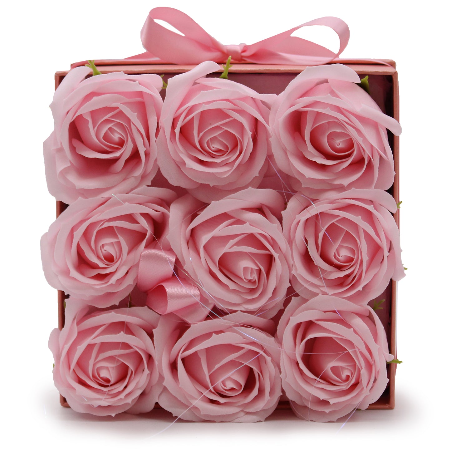 Luxury Gift Bouquet of 9 Pink Soap Roses