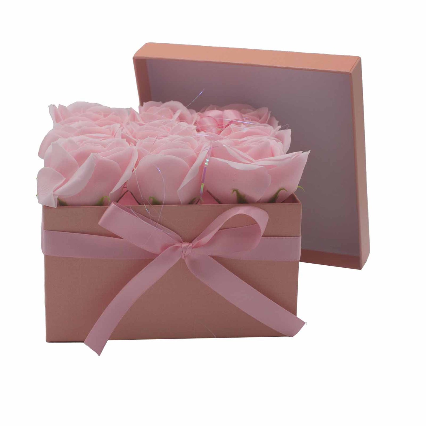 Luxury Gift Bouquet of 9 Pink Soap Roses