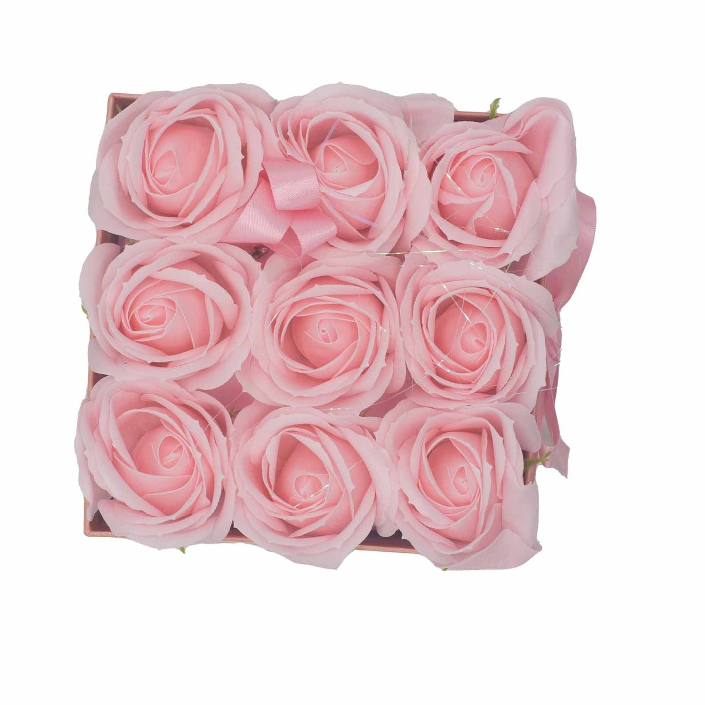 Luxury Gift Bouquet of 9 Pink Soap Roses