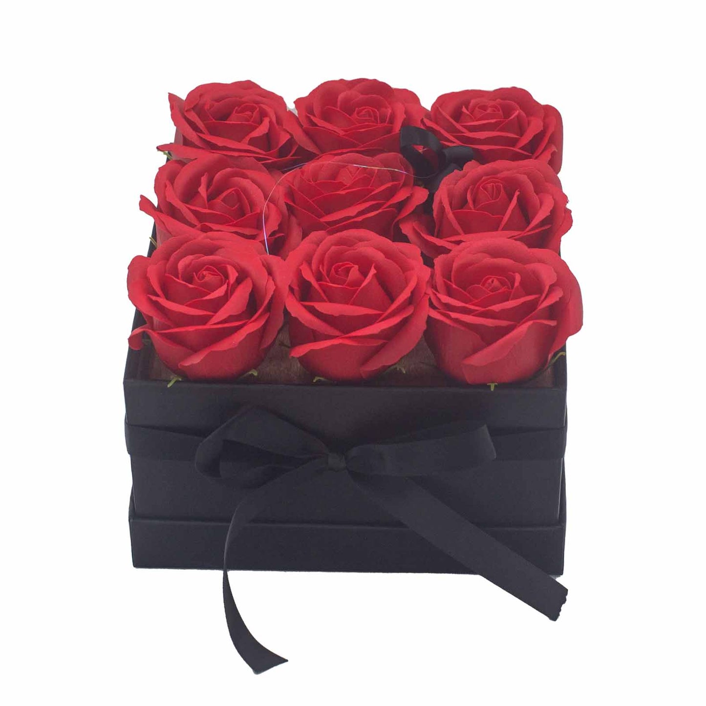 Luxury Gift Bouquet of 9 Red Soap Roses