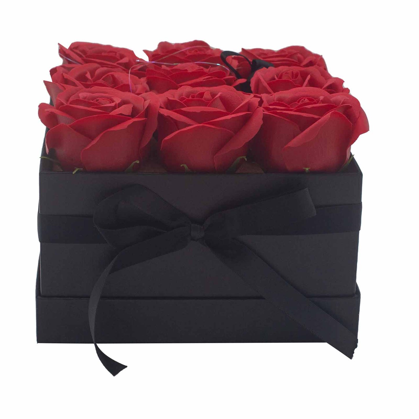 Luxury Gift Bouquet of 9 Red Soap Roses