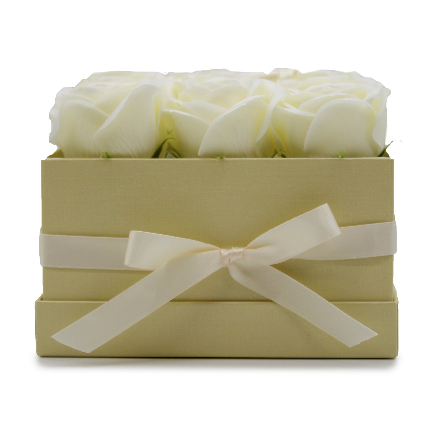 Luxury Gift Bouquet of 9 White Soap Roses