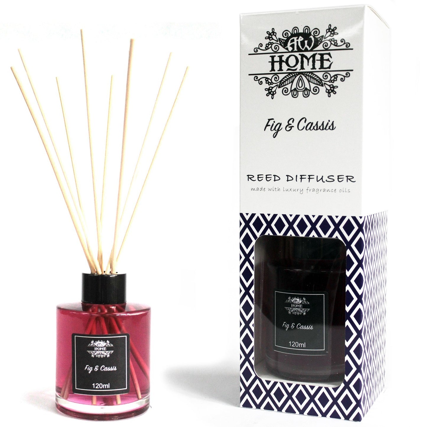 Luxury Reed Diffuser Fig & Cassis Fragrance 120 ml