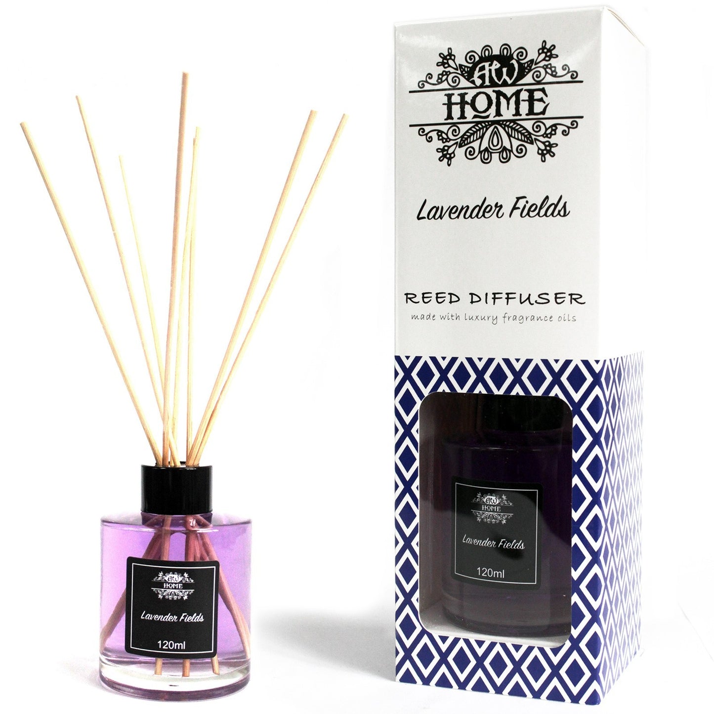 Luxury Reed Diffuser Lavender Fields Fragrance 120 ml