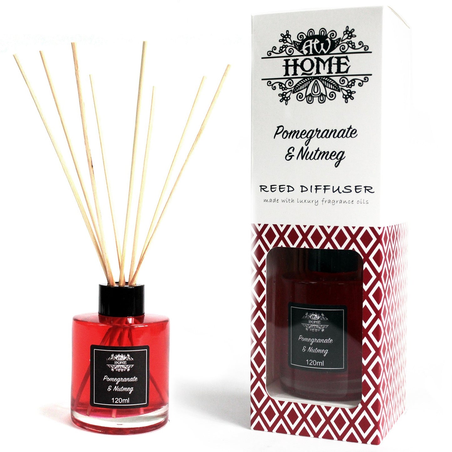 Luxury Reed Diffuser Pomegranate & Nutmeg Fragrance 120 ml