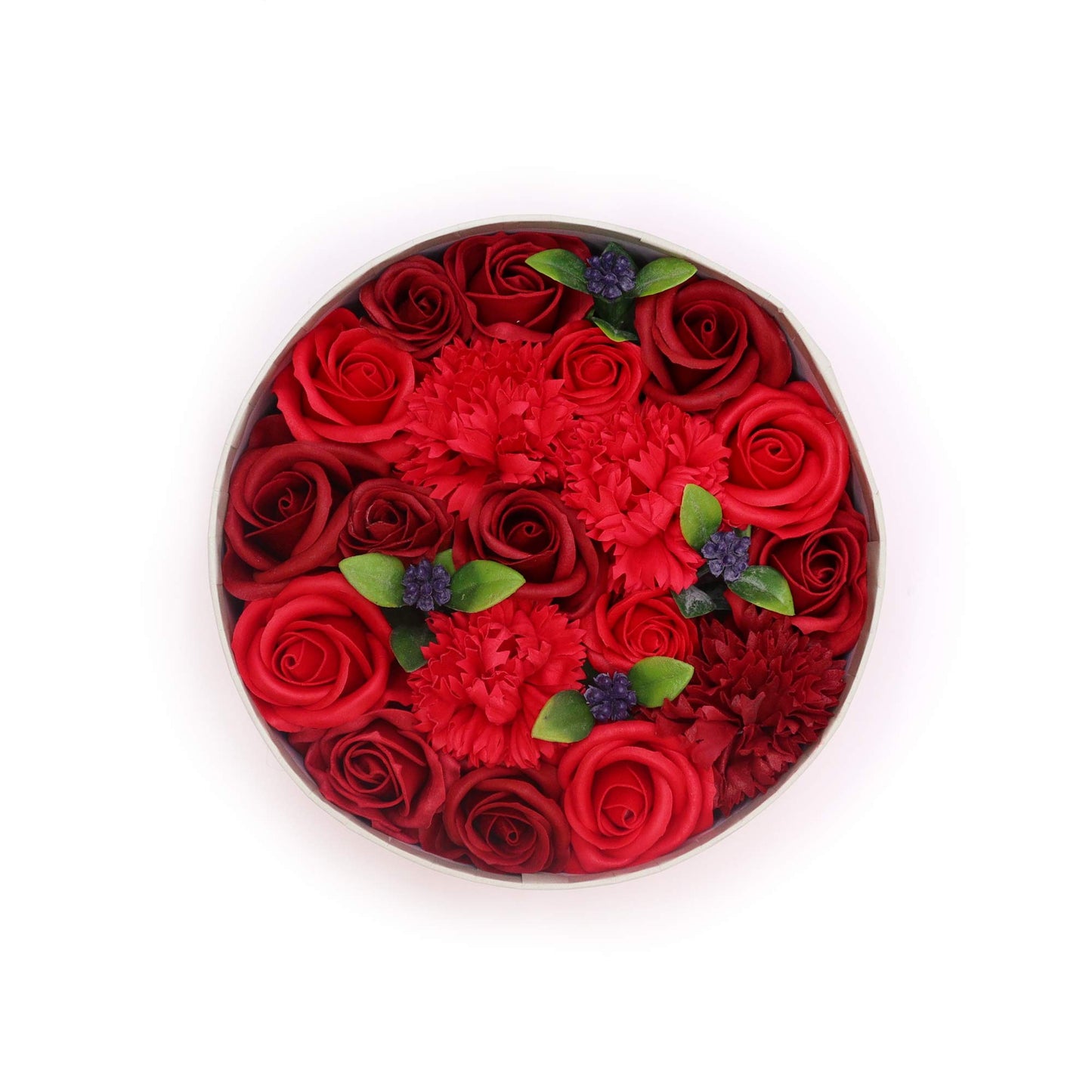 Luxury gift box with Mix of Classic Red Soap Roses