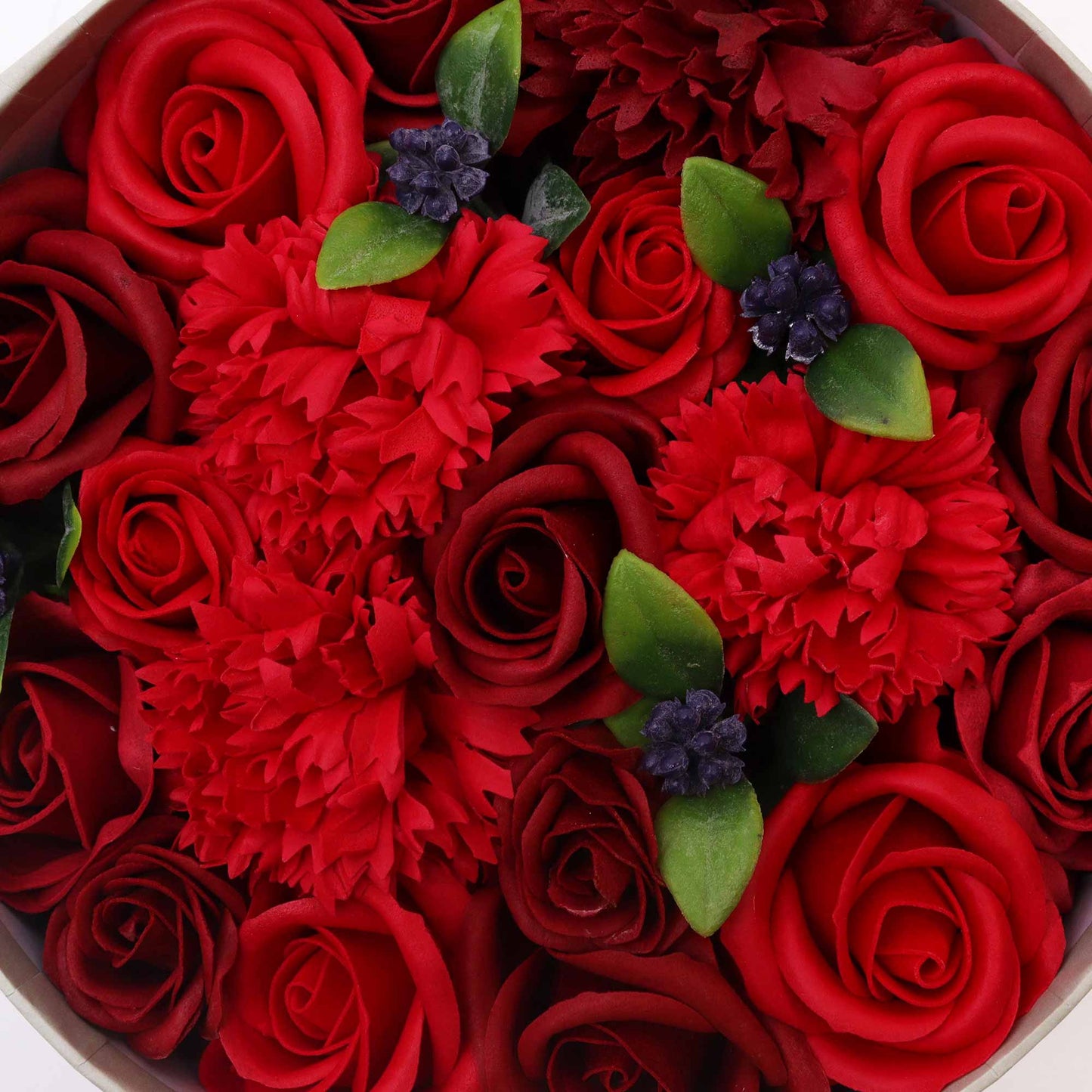 Luxury gift box with Mix of Classic Red Soap Roses