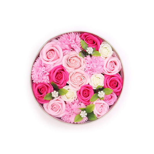 Mix of pink Roses in a luxury gift box