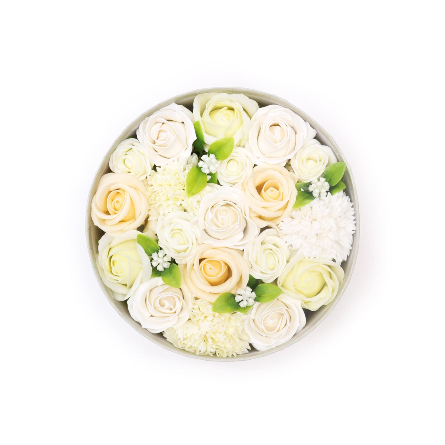 Mix of white Roses in a luxury gift box