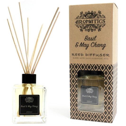 Reed Diffuser Basil & Maychang Fragrance with Essential Oils 200 ml