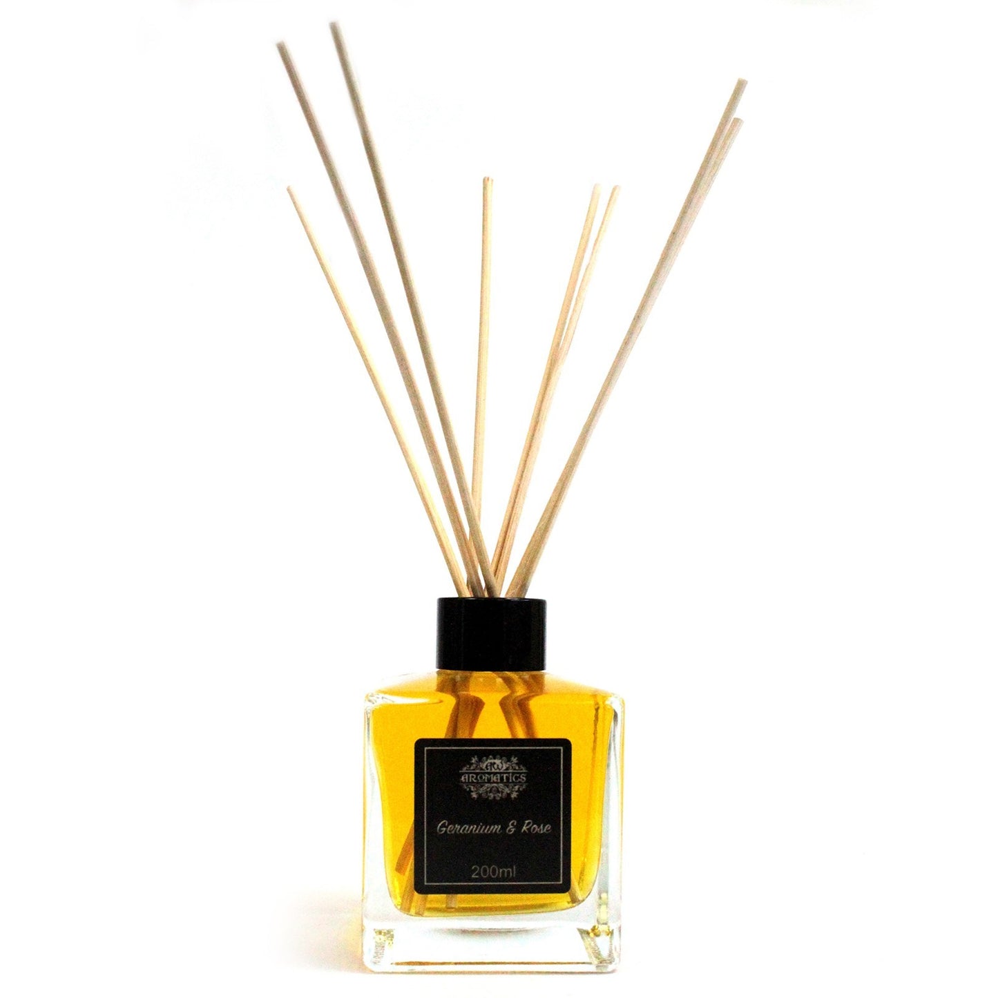 Reed Diffuser Geranium & Rose Fragrance with Essential Oils 200 ml