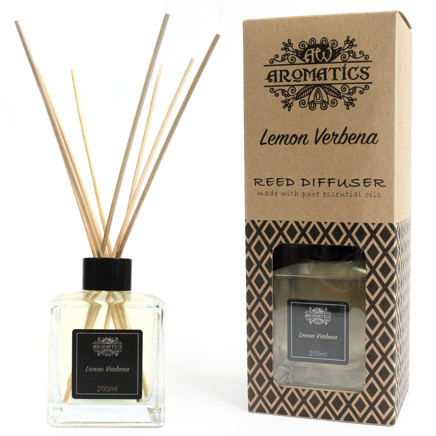 Reed Diffuser Lemon Verbena Fragrance with Essential Oils 200 ml