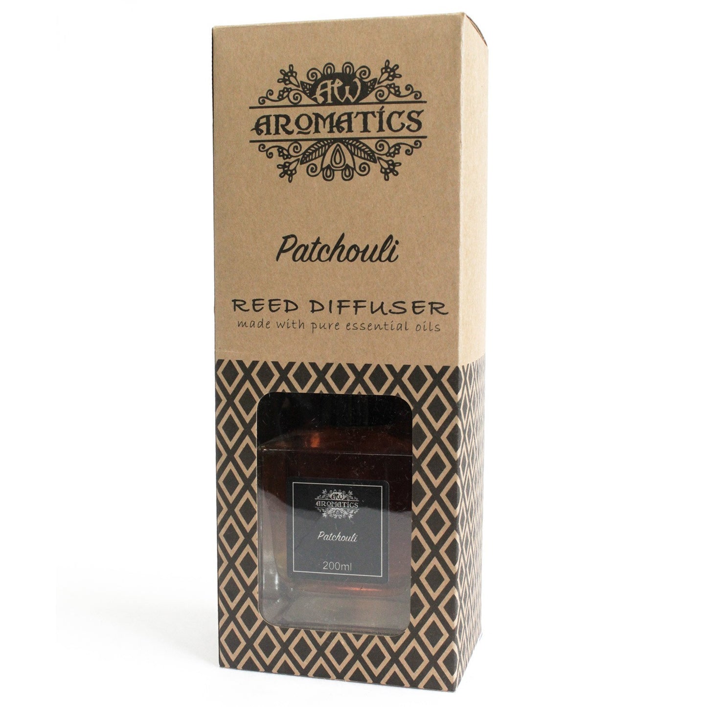 Reed Diffuser Patchouli Fragrance with Essential Oils 200 ml