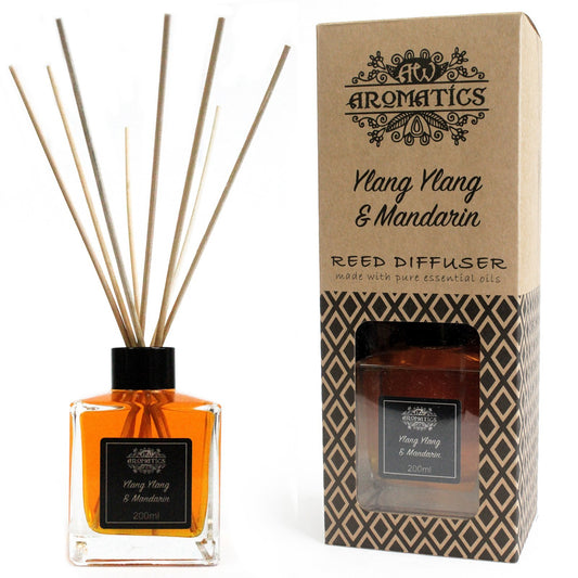 Reed Diffuser Ylang Ylang & Mandarin Fragrance with Essential Oils 200 ml